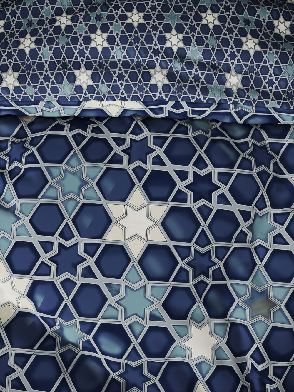 Пододеяльник перкаль Сказка "Мозаика/Мозаика (компаньон)" 2-спальный на молнии 175x215 см