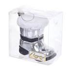 Елочная игрушка "Новогодний сапог" 8*5*8,5 см, Серебро (Серпантин)