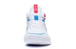 Big Boy Lining Li Ning Sonic 10 V1 wear-resistant breathable mid-top basketball shoes white and blue