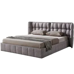 Кровать Hush с подъемным механизмом, 160х200 см, темно-бежевая