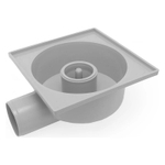 Трап горизонтальный 150х150 мм нержавеющая сталь d=50 мм