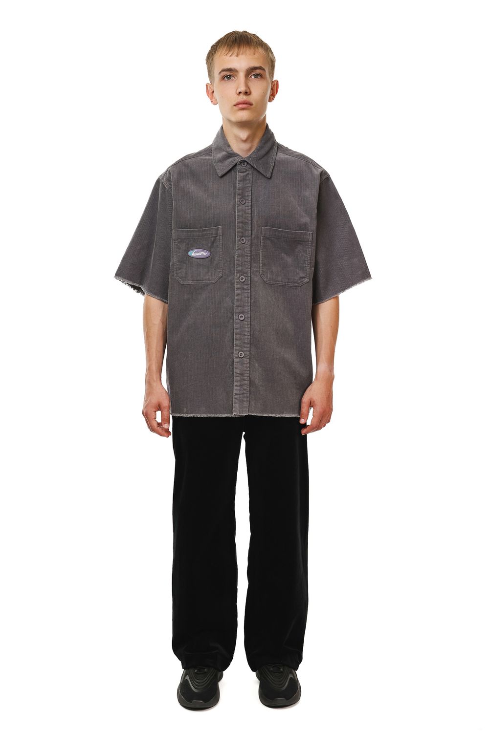 Купить Рубашка Ymkashix Velvet Leisure серый Рубашка Ymkashix Velvet Leisure серый