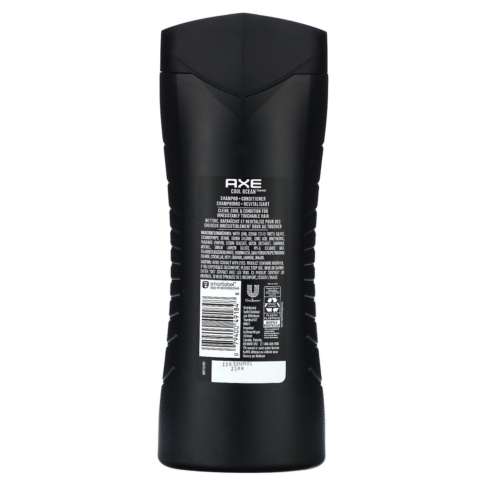 Axe, Hair, Clean & Smooth, шампунь 2 в 1 и кондиционер, Cool Ocean, 473 мл (16 жидк. Унций)