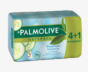 Мыло Palmolive Натурэль туалетное Бодрящая Свежесть туалетное с экстрактами Зеленого чая и Огурца, п