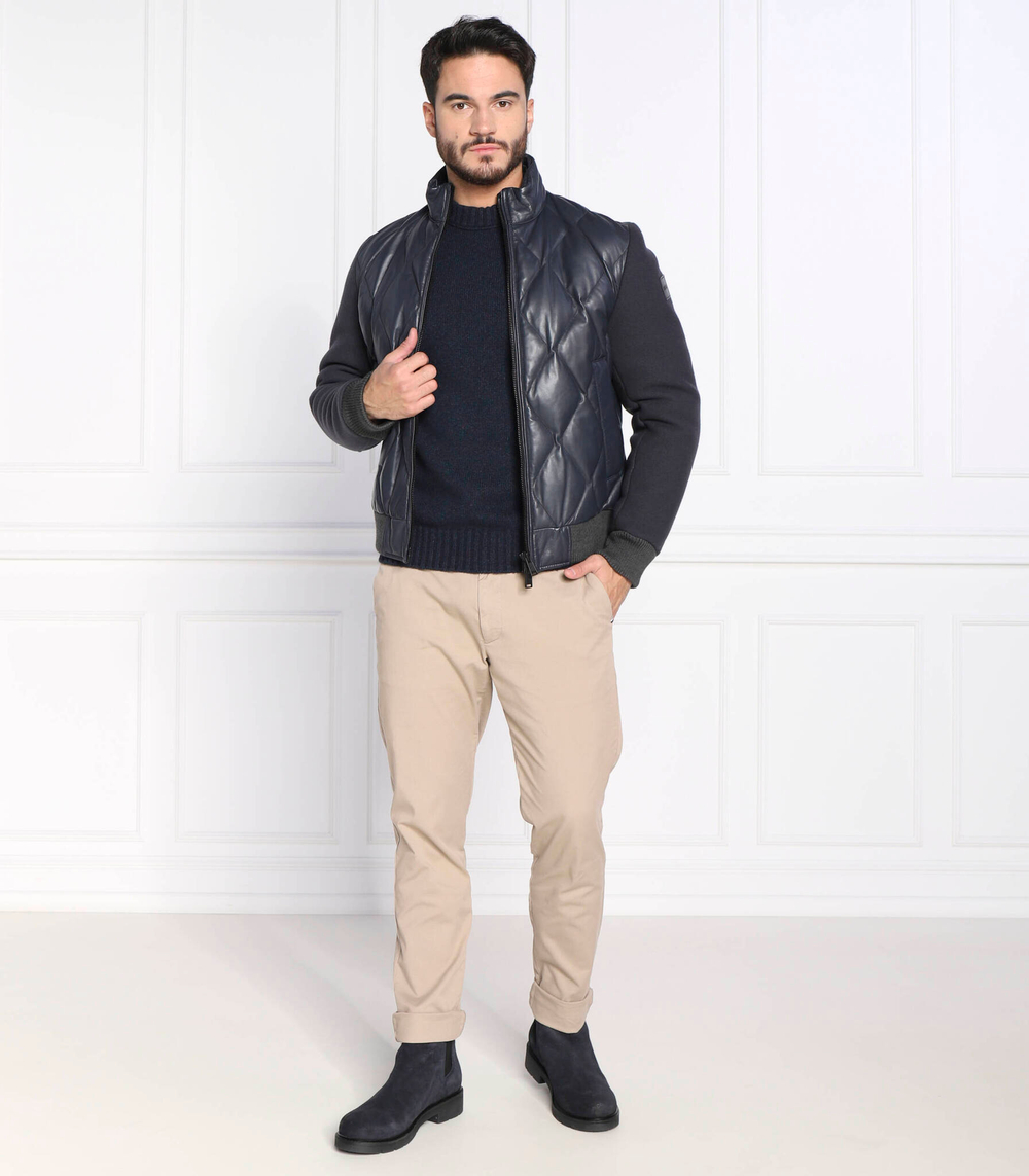 Хлопковый свитер ashetland BOSS ORANGE - темно-синий(50474333)