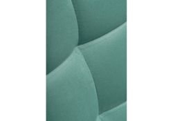 Стул на металлокаркасе Челси бирюзовый / черный