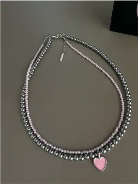 Чокер из гематита с подвеской