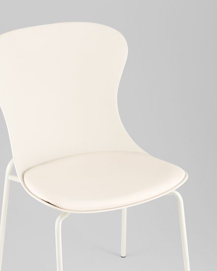 Стул Air с подушкой пластик молочный