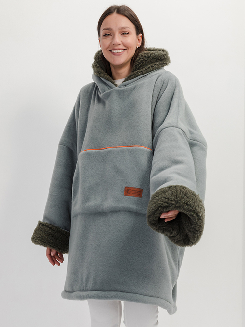 Худи домашнее на меху из натуральной овечьей шерсти