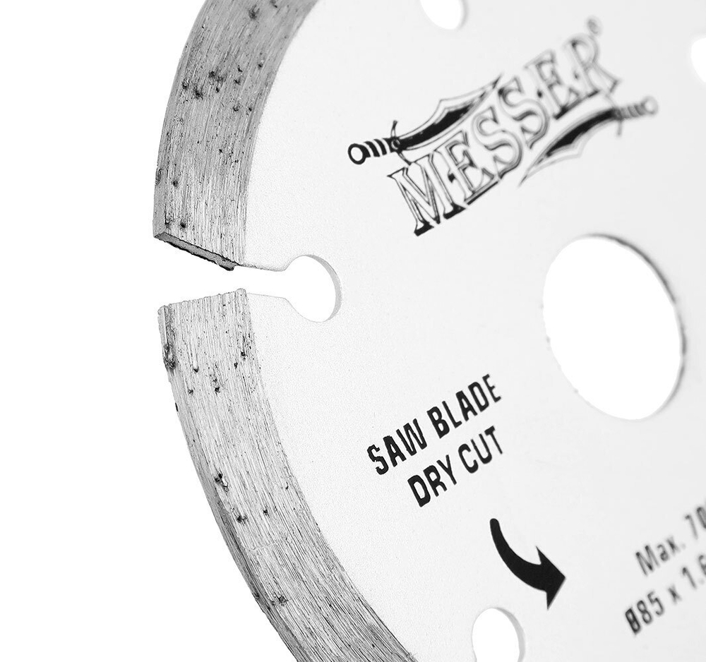 Диск 85х15х1,6х1 мм алмазный для циркулярной мини-пилы MESSER М200 (макс 7000 об/мин, сухой рез)