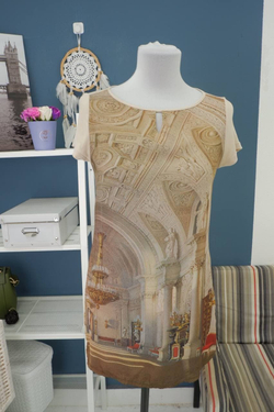 Футболка Promod с принтом 42 размер