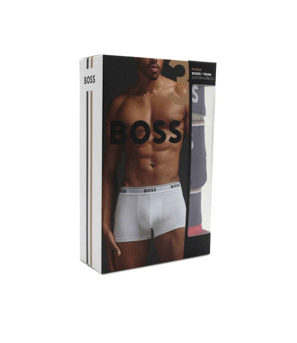 Трусики-боксеры 3шт. Trunk 3P Power BOSS BLACK - красный(50495436)