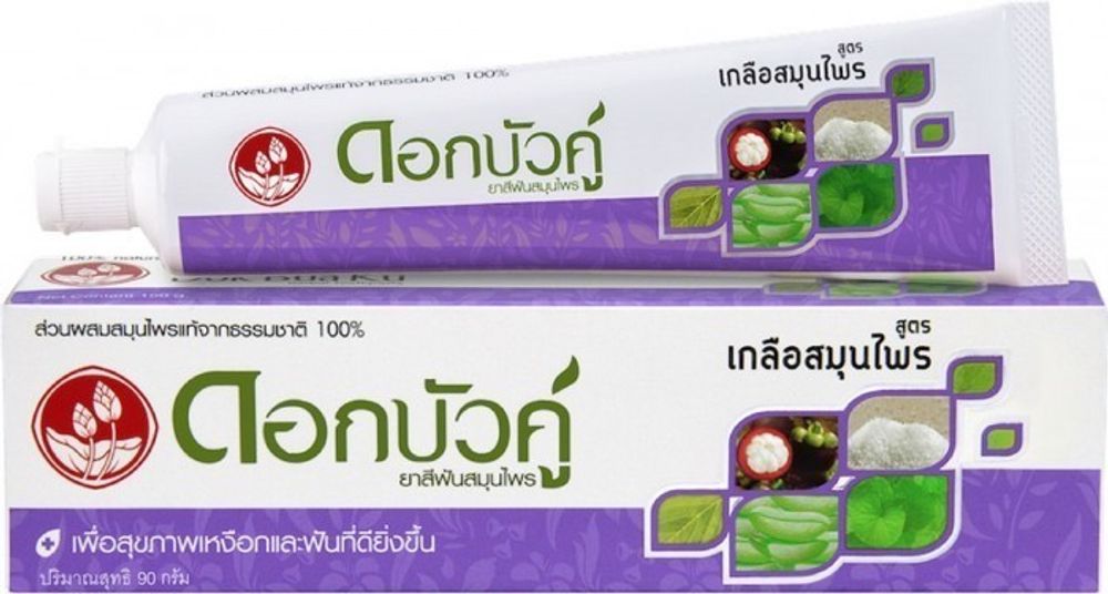 Зубная паста Twin Lotus Herbal С солью 90 гр 4 уп