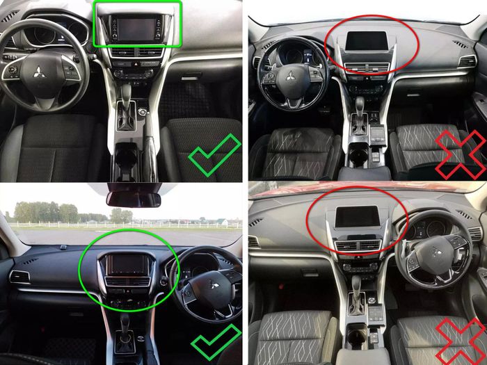 Магнитола для Mitsubishi Eclipse Cross (взамен 206х105мм ШГУ под козырьком) - Teyes CC3-2K QLed Android 10, Быстрая, SIM-слот, CarPlay