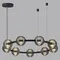 5041/90L L-VISION ODL24 545 черн./золото/дымчатый/металл/стеко Люстра LED 90W 4000К 7751Лм TRONI