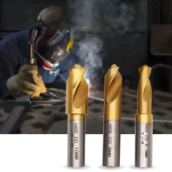 1 комплект из 3 сверл для точечной сварки, содержащих кобальт HSS CO, сверло для удаления паяных соединений