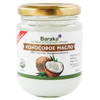 Кокосовое масло Вирджин Барака, Органик Био стекло