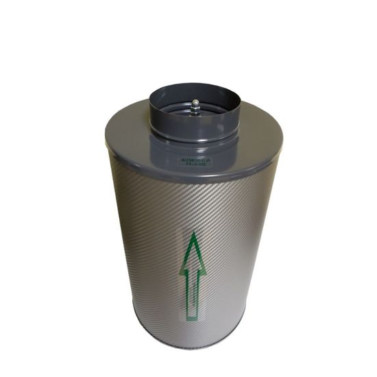 Канальный угольный фильтр КЛЕВЕР - П 350 м3 в час, d 125