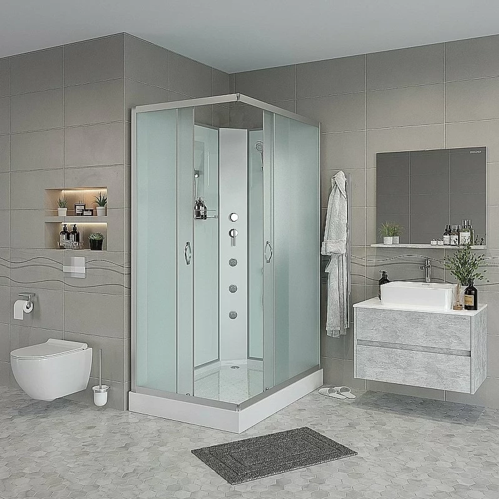 Душевая кабина Niagara Classic NG-43285-14QBKG 120x80 с гидромассажем