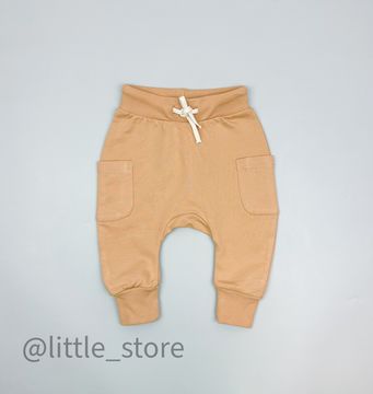 Штаны из футера "Мир животных" итальянский песок