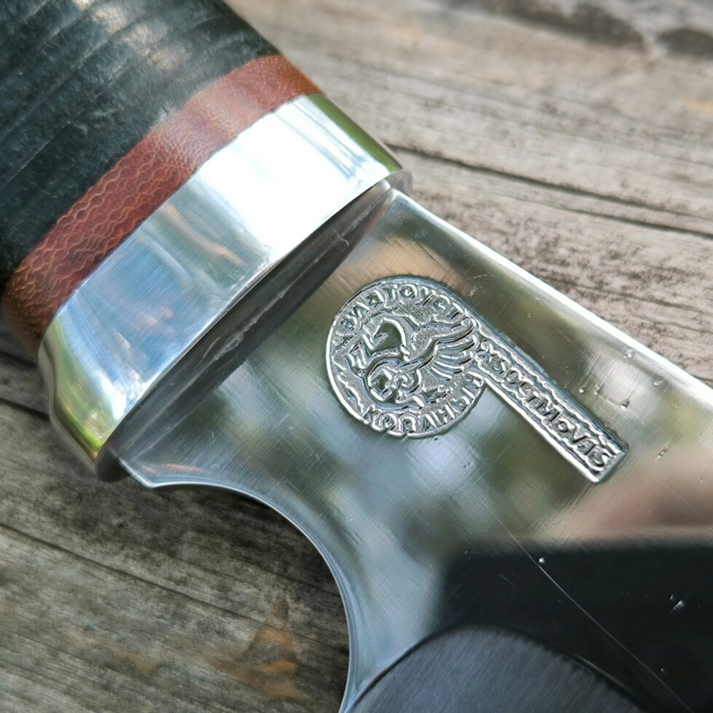 Охотничий нож НС-46А Ельник, с алюминиевыми вставками (Златоуст)