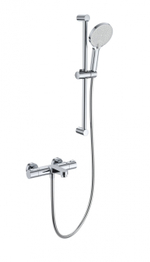 Смеситель для ванны с душевым гарнитуром и термостатом WONZON & WOGHAND, Хром (WW-C2018-A-CR)