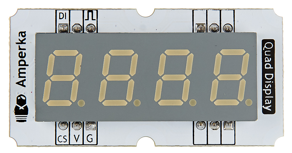 Четырёхразрядный индикатор (Troyka-модуль) Крас.