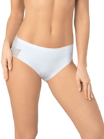 Трусики-макси с соблазнительными кружевными элементами (Размер: M) (Цвет: молочный)