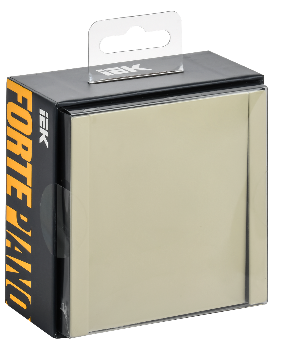 FORTE&PIANO Выключатель 1-клавишный 10А FP801M металл серый сланец IEK