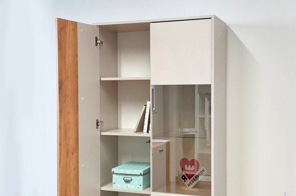 Доминика (MebelSon) Шкаф двухдверный (со стеклом)