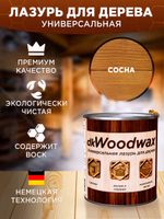 Пропитка для дерева универсальная с воском, антисептик для дерева dkWoodwax сосна, 1 литр