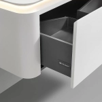 Тумба с раковиной Black&White Universe 120 U925.1200 матовый молочный белый