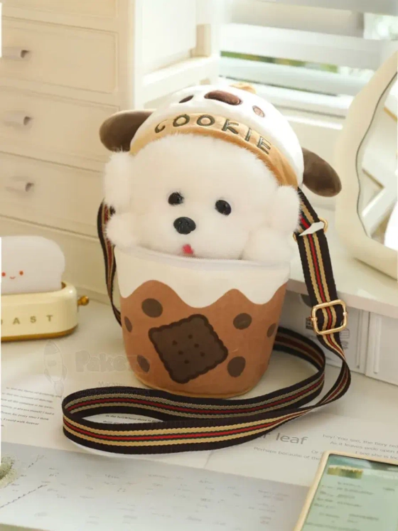 Сумка для девочки мягкая игрушка собачка