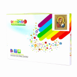 Алмазная мозаика Alingar, на подрамнике, с частичным заполнением, (блест.), 27х33 см, 11 цветов, "Икона Казанской Пресвятой Богородицы"