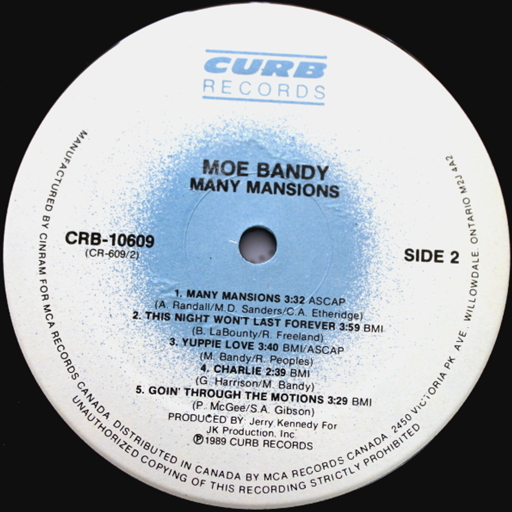 Moe Bandy / Many Mansions (LP)
