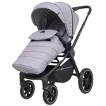Коляска детская Rant "FLEX GRAND" PU (2в1) RA065 Mercury Grey