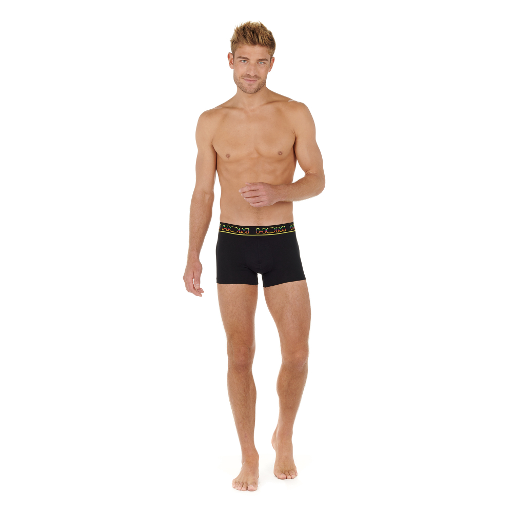 Мужские трусы боксеры набор из 2-х штук (черные, красные) HOM IVANO #2 Boxer Briefs 2p 402664_40D006