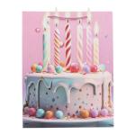 Пакет подарочный "Праздник" 30*39*11см, тисн.серебр,ручки-шнурок,4 диз.