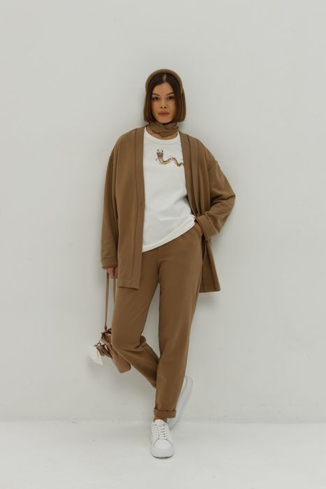 ФУТБОЛКА ФАЗЗИ МОЛОЧНЫЙ С ПРИНТОМ