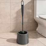 Ерш для туалета с подставкой "Мини", серый с черной щетиной