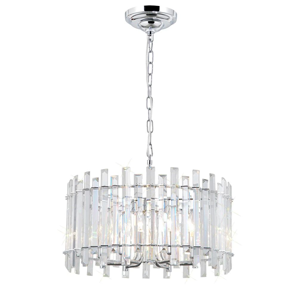 Citilux Ингвар CL334161 Люстра подвесная хрустальная Хром