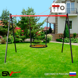 Уличные качели Sv Sport УК163П1 (3.0м/Гнездо 80см/Подвесы на подш 1к)
