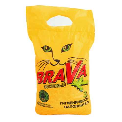 Brava наполнитель сосновый для кошек