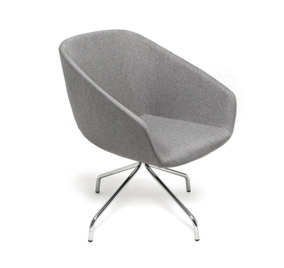 ALMA Кресло посет., металл СЕРЫЙ/ХРОМ