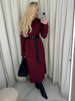 Платье свободного кроя из кашкорсе