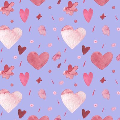 Бесшовный принт ко дню святого валентина