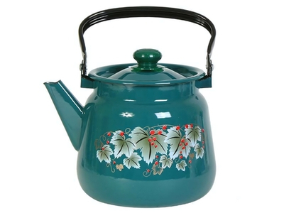 Чайник 3,5л с рисунком бирюзовый