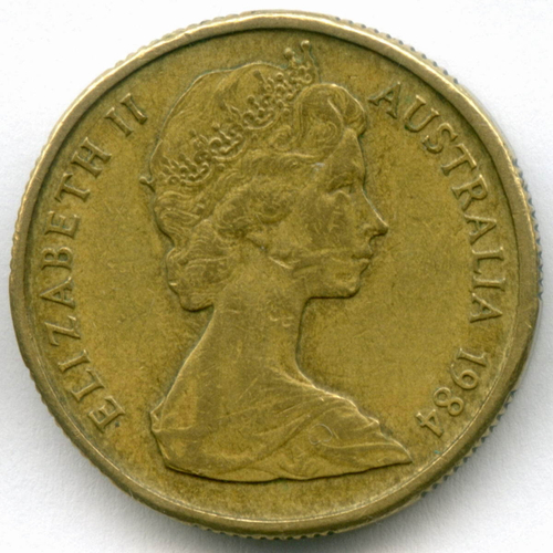 1 доллар 1984 год. Австралия. Кенгуру. Бронза, диаметр 25 мм. VF-XF