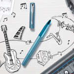 Ручка-роллер Parker Vector XL Teal CT, цвет чернил black, стержень: F, в подарочной упаковке.