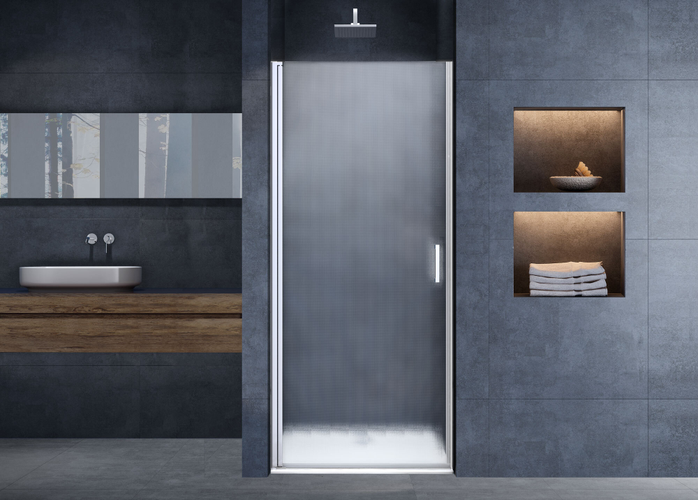 Душевая дверь Alpha VDP-3AL600MT , хром, стекло текстурное